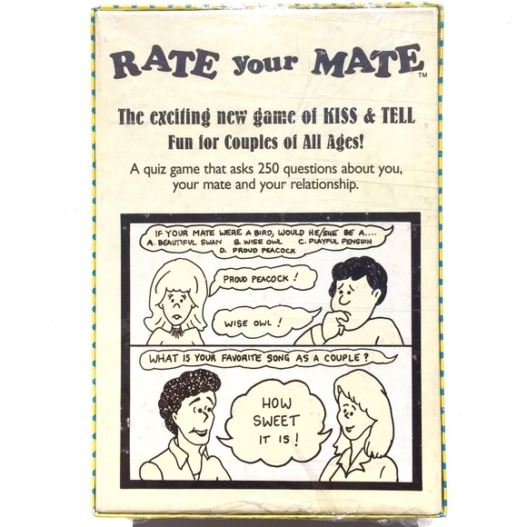 🦋 Rate Your Mate Exciting Game of Kiss & Tell vintage ‘94 AS IS missing 2 cards - Picture 2 of 2